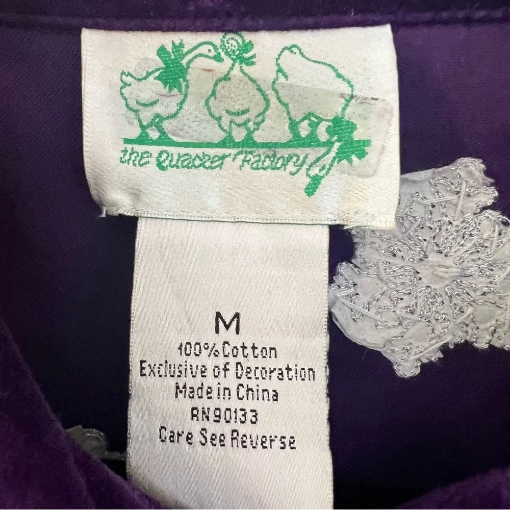 The Quacker Factory‎ Purple Holiday Jacket - Picture 8 of 9